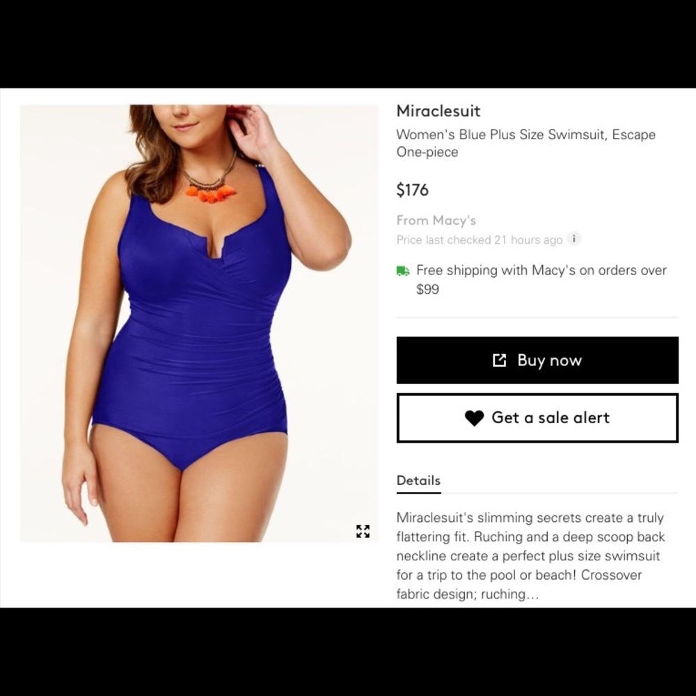 Miraclesuit Eclipse Navy Swimsuit - image 2